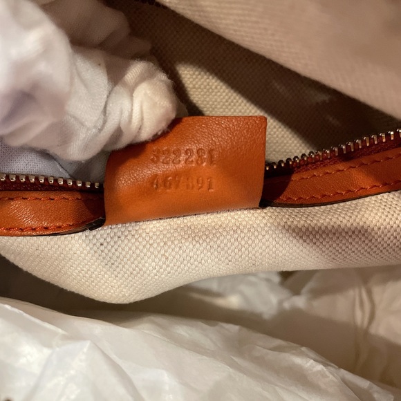 Gucci 322231 nice GG Supreme canvas boston bag Orange - Picture 10 of 11